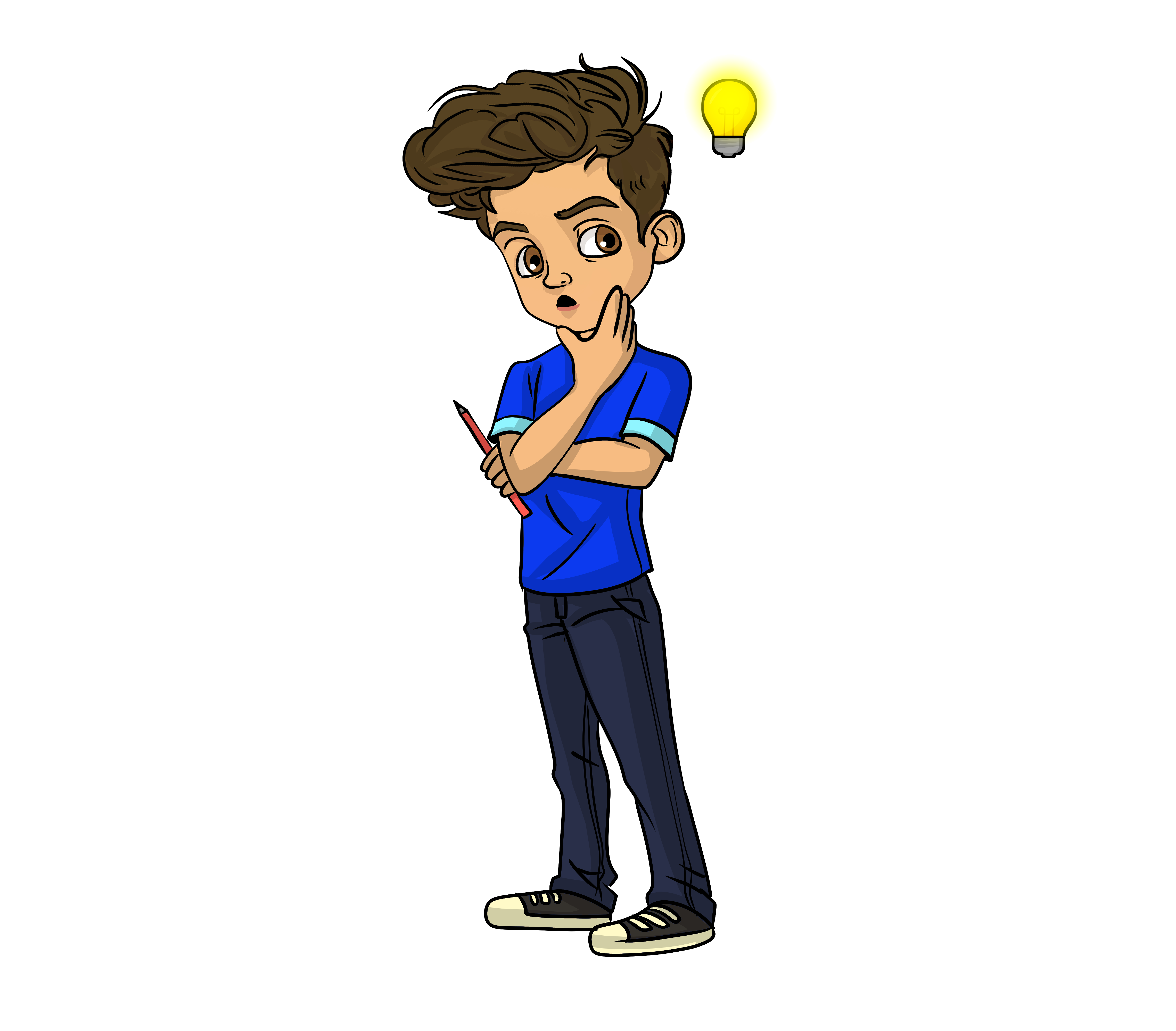 CDN thinking character