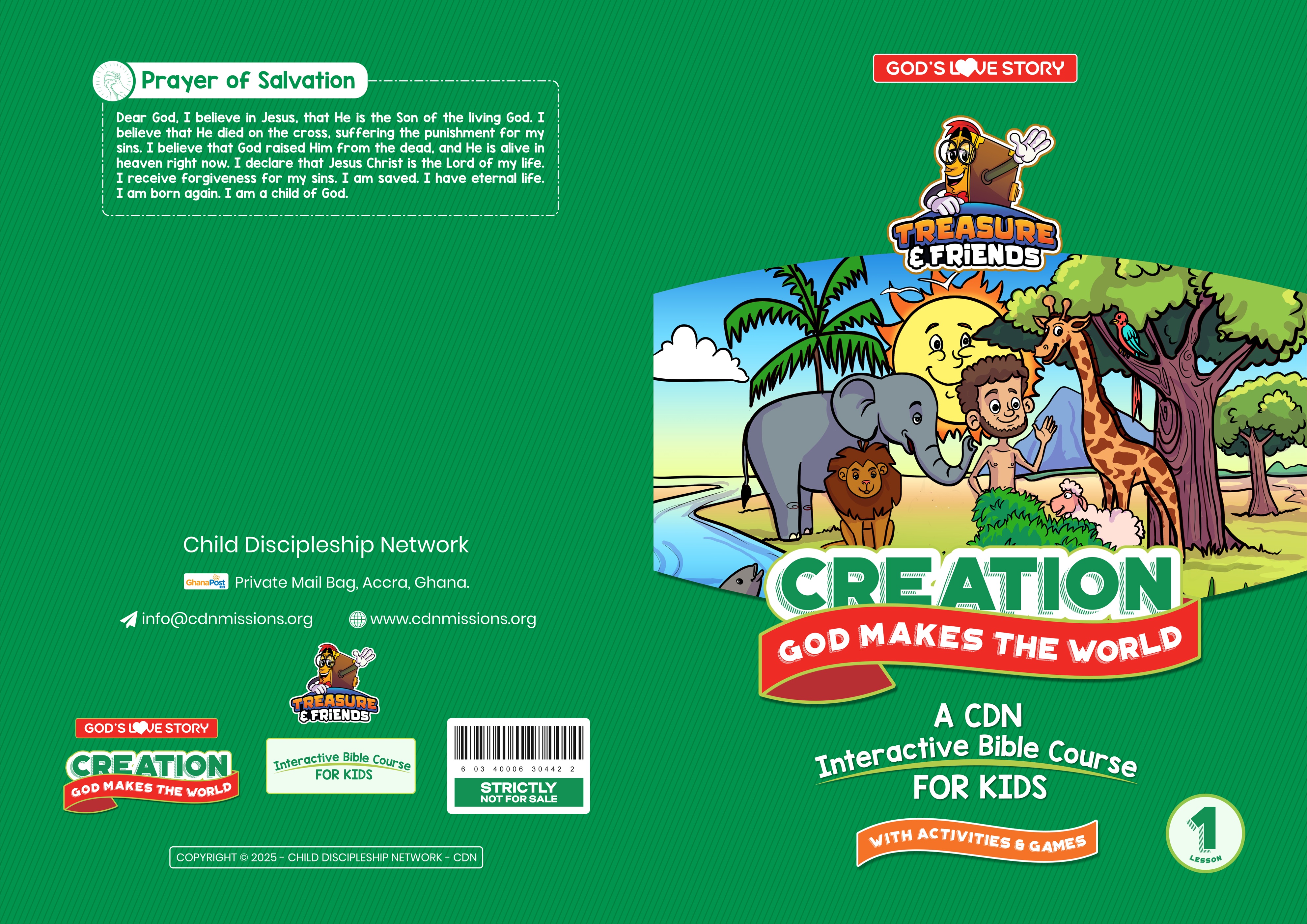 Creation Bible lesson cover